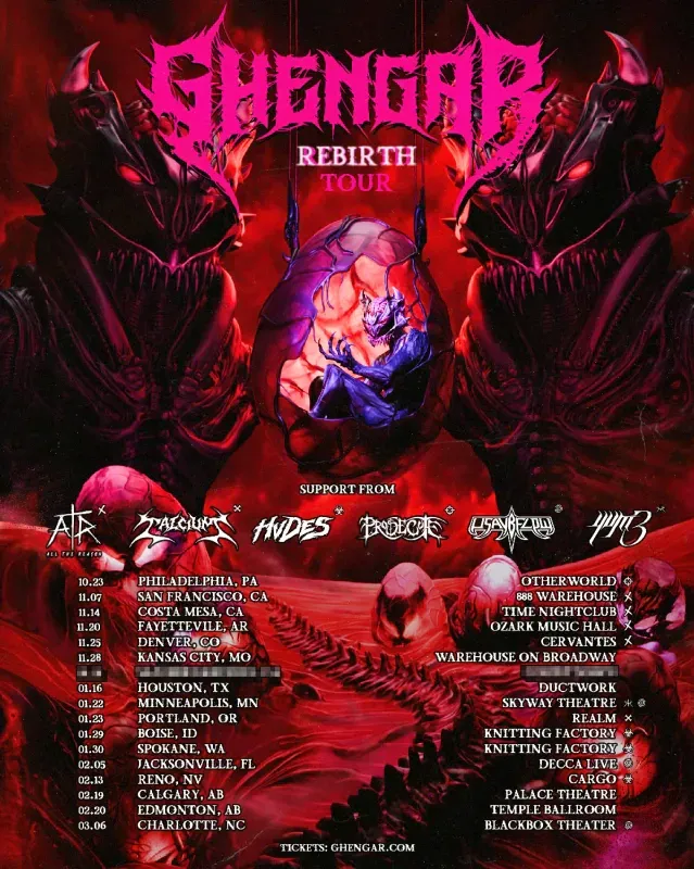 Ghengar: Rebirth Tour flyer