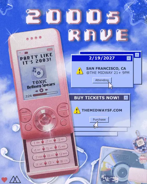 2000's Rave flyer