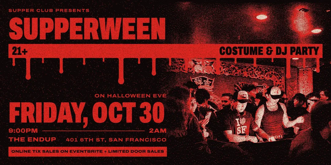 Supperween (Supper Club DJ Event) flyer